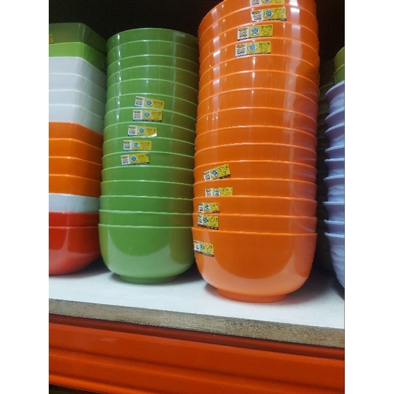 Mangkok Kaki Melamin W0806 W0807 Golden Drogon