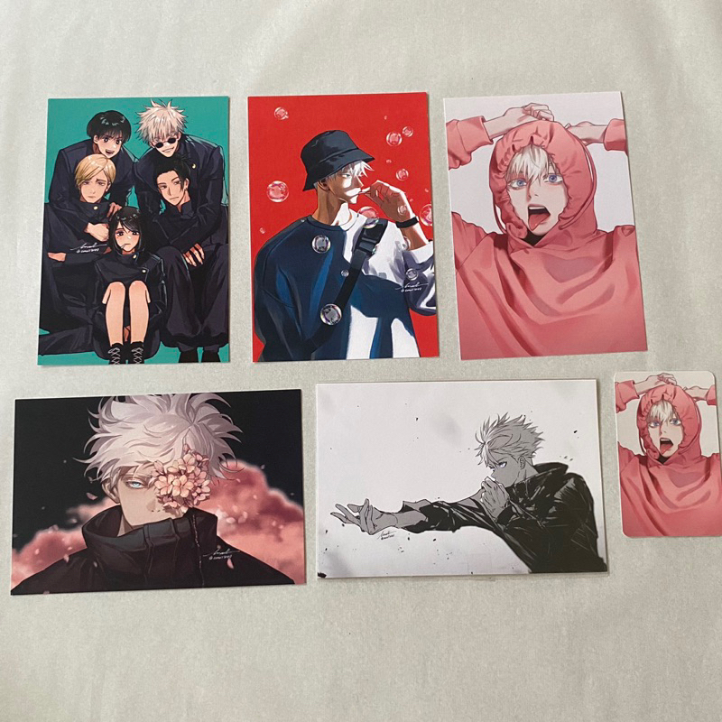 Postcard Polaroid Gojo Satoru Jujutsu Kaisen SET
