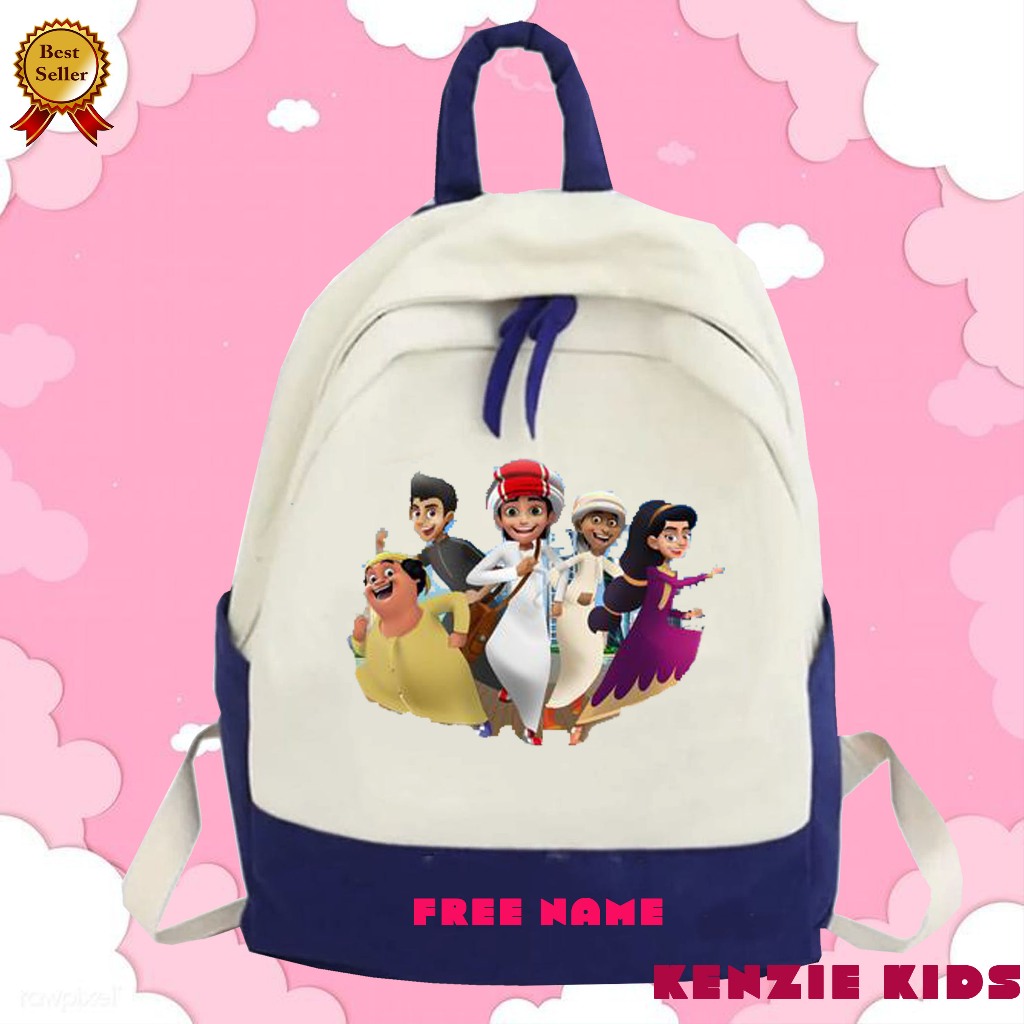 TAS RANSEL BACKPACK ANAK SEKOLAH MOTIF PETUALANGAN MANSYUR