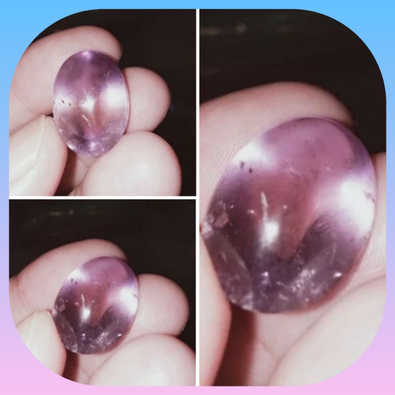 Batu Kecubung Ungu Asli