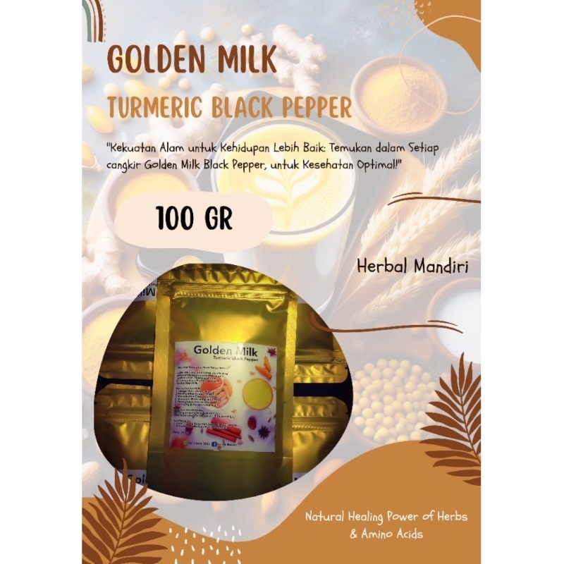 

Golden Milk 100 Gr Minuman Herbal Kekinian