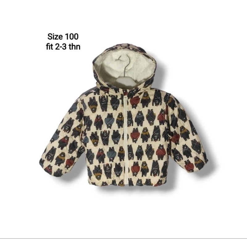 FUTAFUTA Kids Winter Puffer Jacket Fullprint Size 100 fit 2-3 years (P41xL37) jaket anak