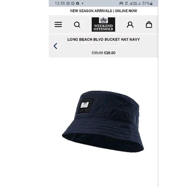 buckethat weekend offender navy original