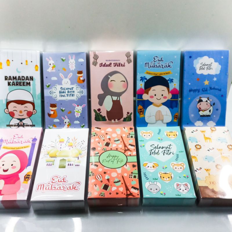 Amplop Lebaran Idul Fitri Panjang Isi25/ 30/50pcs Angpao lebaran idul fitri