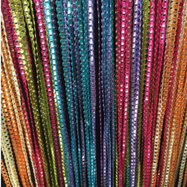 Tirai Benang Glitter Pelangi Ukuran 100x200CM / Tirai Benang Pintu Jendela / Tirai Glitter Rainbow