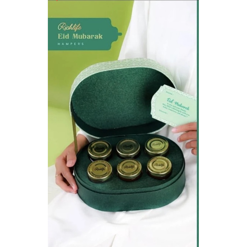 

JADE HAMPERS LEBARAN BIRDNEST-EID MUBARAK PARCEL SARANG BURUNG WALET
