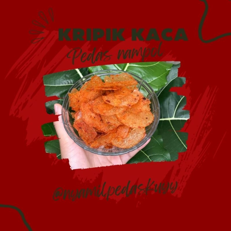 

KRIPCA KRIPIK KACA PEDAS DAUN JERUK 250gr | KRIPIK KACA EKSTRA PEDAS DAUN JERUK 250gr