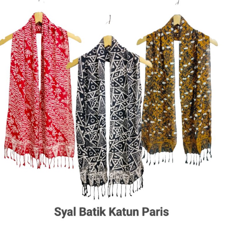 Cek Disini Syal Batik Paris Scarf Leher