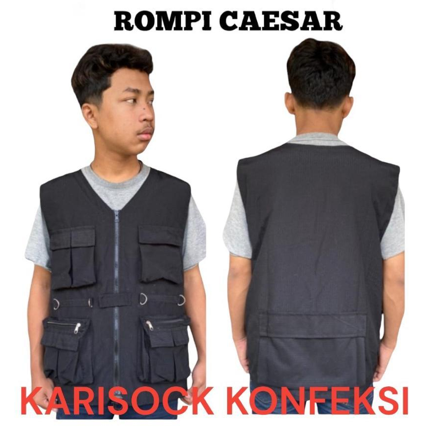 Rompi Tactical Multifungsi Banyak Kantong Serbaguna untuk Pria
