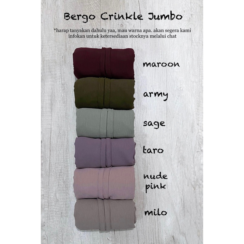 Bergo Crinkle Airflow Jumbo