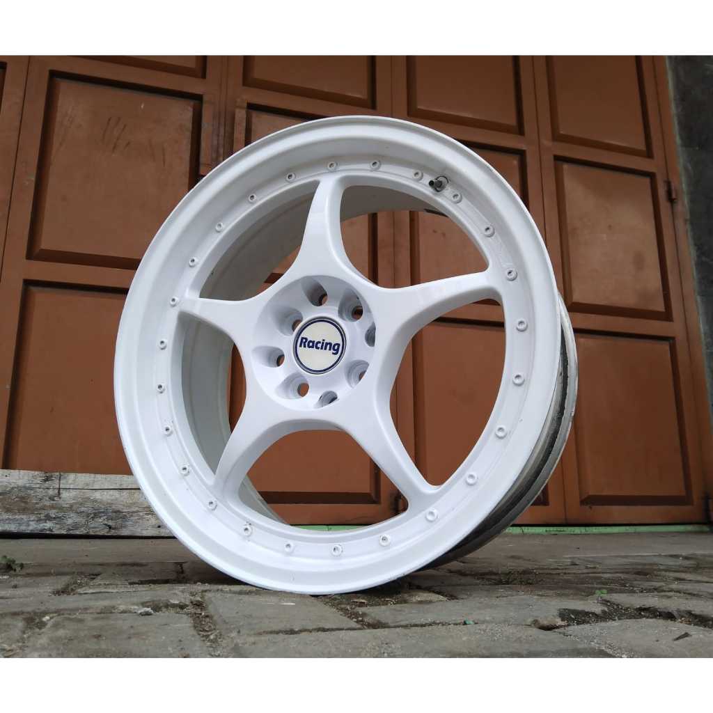 Velg Mobil Racing Type ENKEI Tulang Ring 17 Lebar 7 Rata ET40 Pcd 4x100-114.3 Masuk Untuk Jazz Yaris