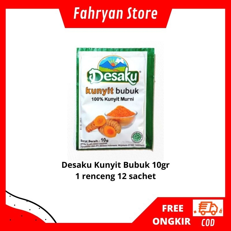 

Desaku Bumbu Kunyit Bubuk 1 Renceng 12 pcs