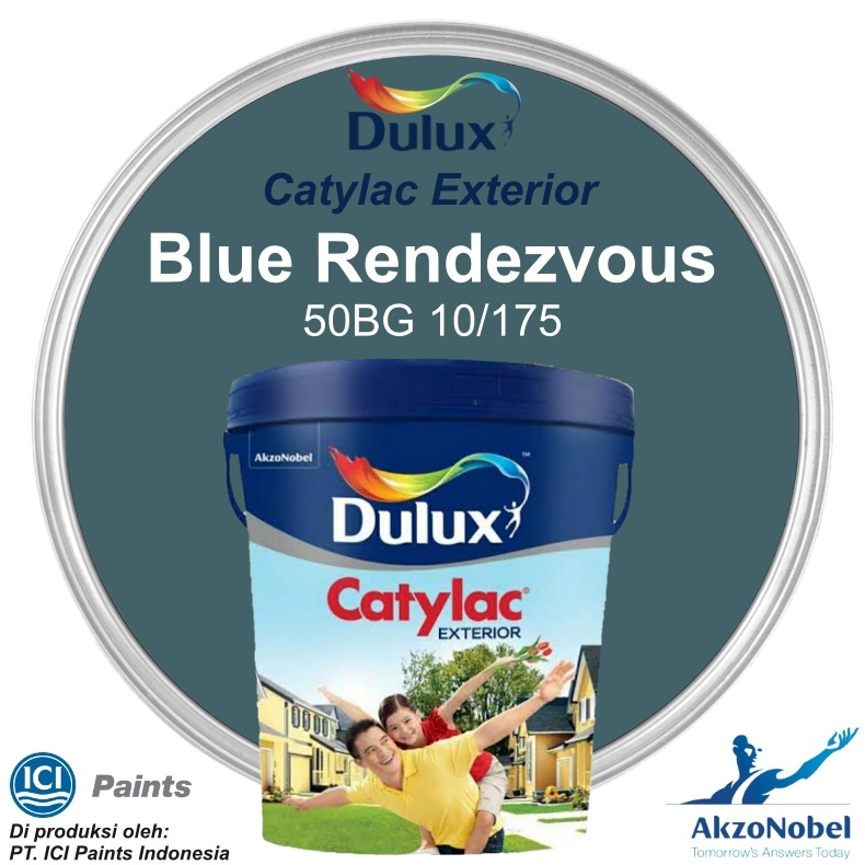 CAT DULUX CATYLAC EXTERIOR 25 KG - BLUE RENDEZVOUS 50BG 10/175