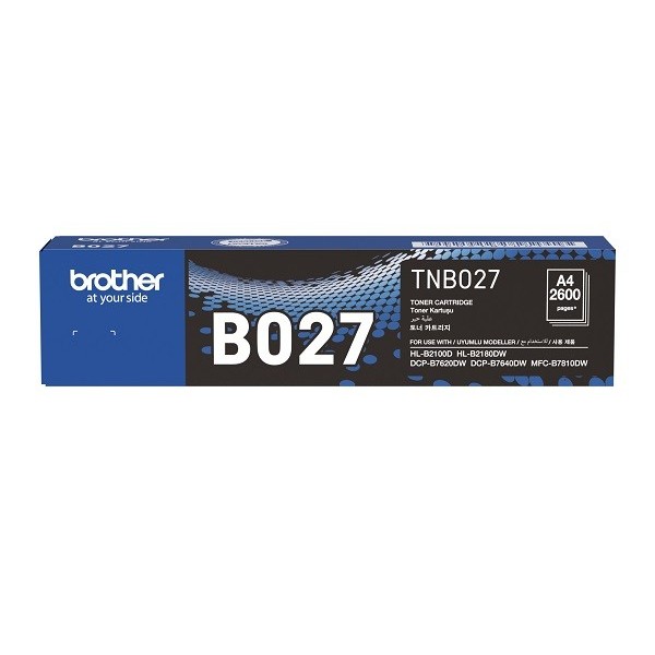 RB22 Brother Toner TN-B027 Black For HL-B2180DW B7640DW TNB027 Original
