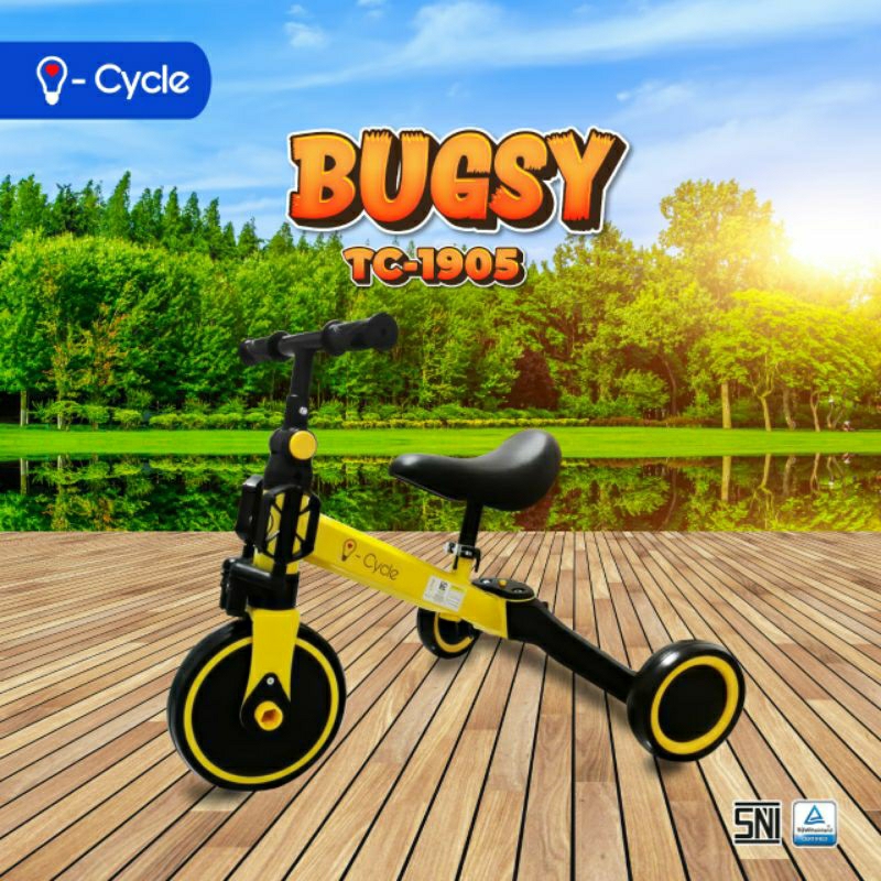 I-Cycle - Tricycle Bugsy - TC-1905 | Sepeda Balance Bike/Sepeda Roda 3