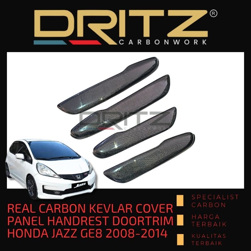 Carbon Cover Panel Handrest doortrim HONDA JAZZ GE8 2008-2015 interior