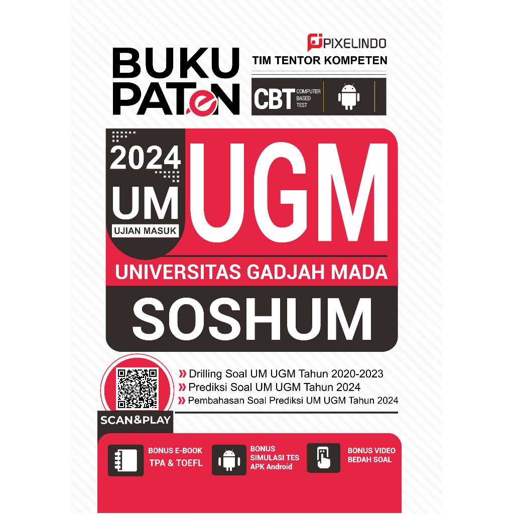 Buku Paten UTBK 2024 Buku Paten Ujian Masuk UGM Soshum 2024