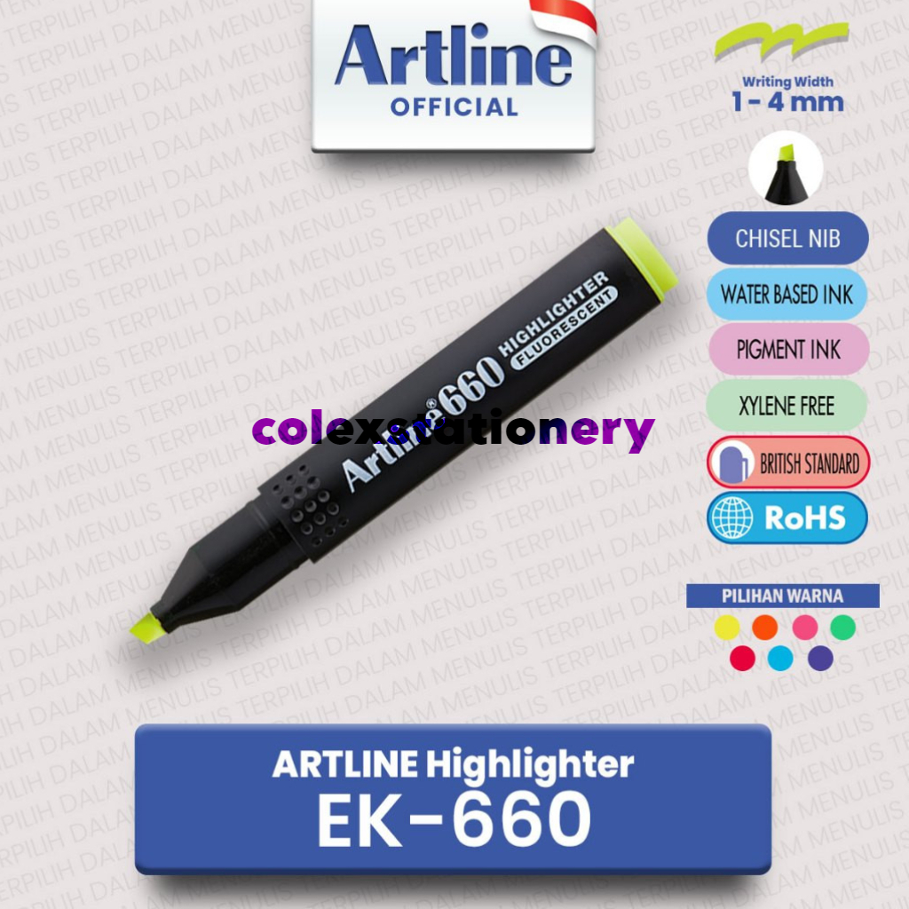 

Stabilo Penanda Warna / Highlighter Penanda Buku Warna Warni High Quality Artline (1 Pcs)