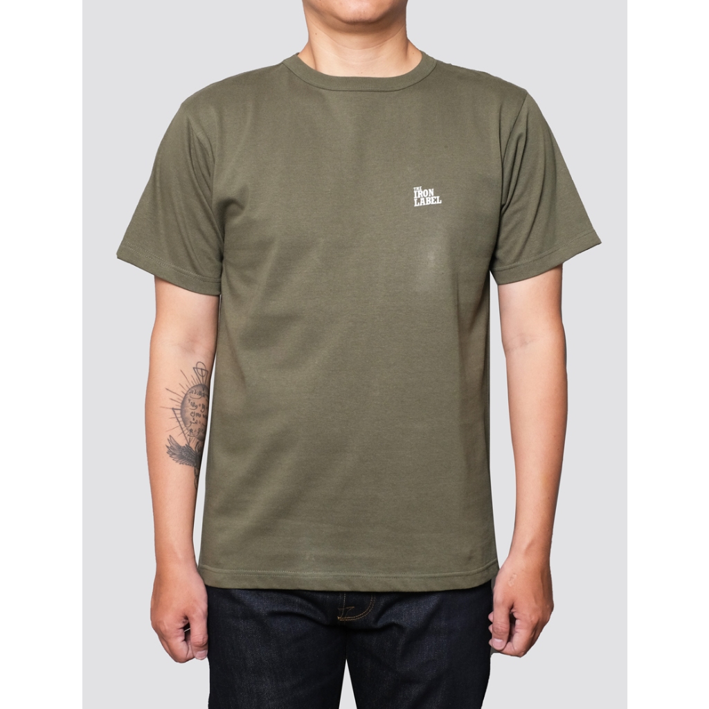 Mischief Denim - IL Basic Logo Olive - The Iron label