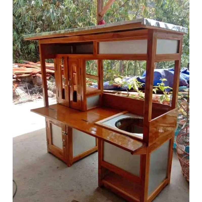 gerobak bakso motor atau gerobak bakso keliling atau gerobak motor keliling