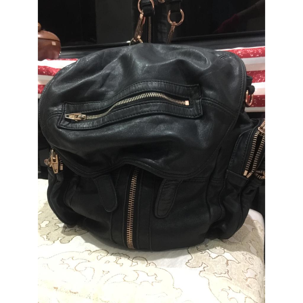 Alexander Wang Marti Backpack Featuring Gold Metal Authentic-Preloved