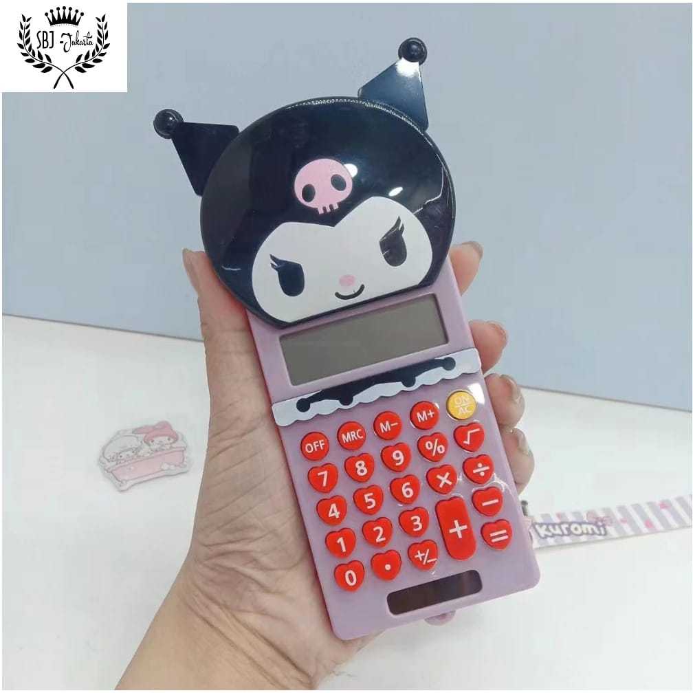 

Kalkulator 8 digit sanrio kuromi portable lucu hadiah gift anak pelajar calculator sanrio