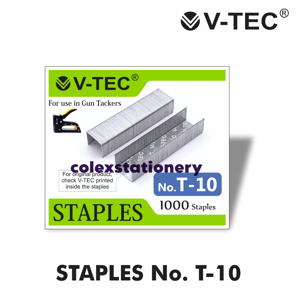 

Isi Gun Tackers Tembak / Isi Ulang Staples Gun Tacker Ukuran T-10 Vtec