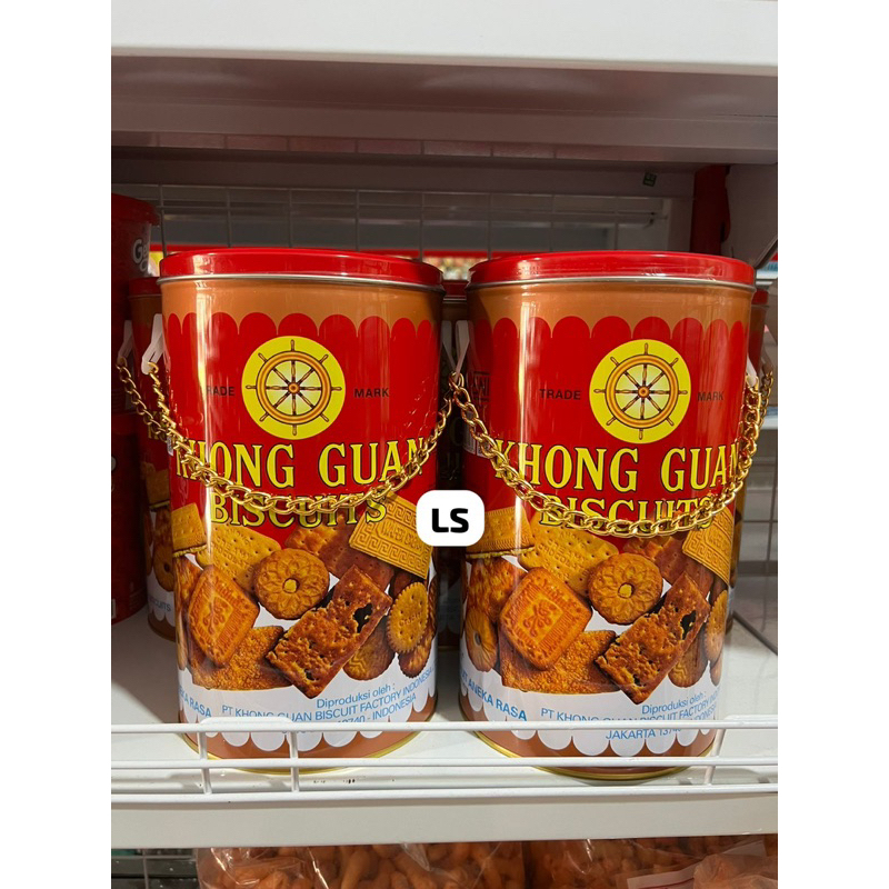 

KHONG GUAN BISCUIT ASSORTED (1000 gr) KEMASAN KALENG BULAT RANTAI