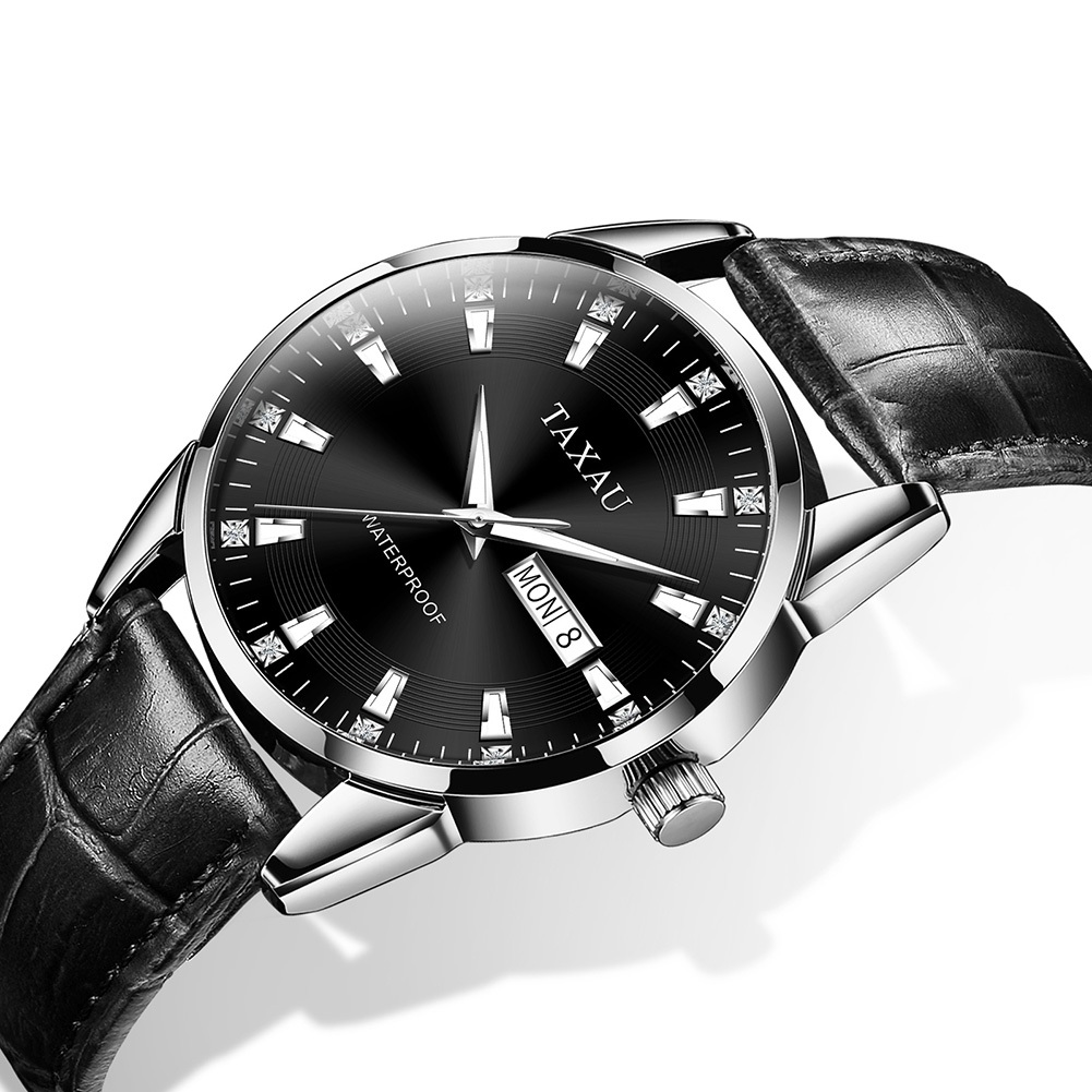 Jam Tangan Pria Jam Kulit Pria Jam Tangan Pria Aesthetic Digital Jam Analog Pria Anti Air Fosil Jam 