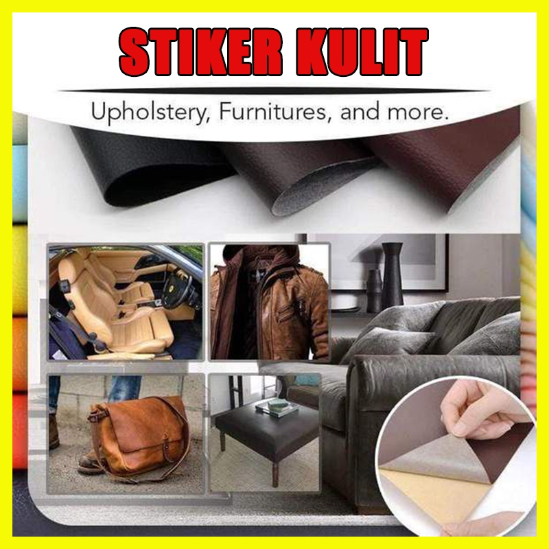 【Persediaan】60*140cm sticker kulit sofa meteran kursi kulit sticker sofa perekat stiker kursi sofa l