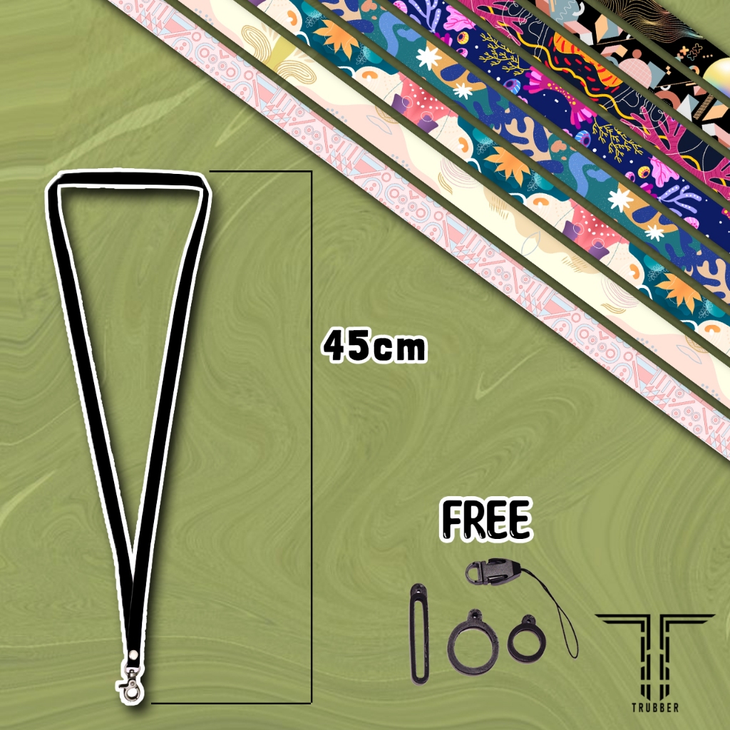 

ID TALI LANYARD HP AESTHETIC LANYARD IDCARD HOLDER FREE ORING DAN KAITAN HP GANTUNGAN NAMETAG PRIA