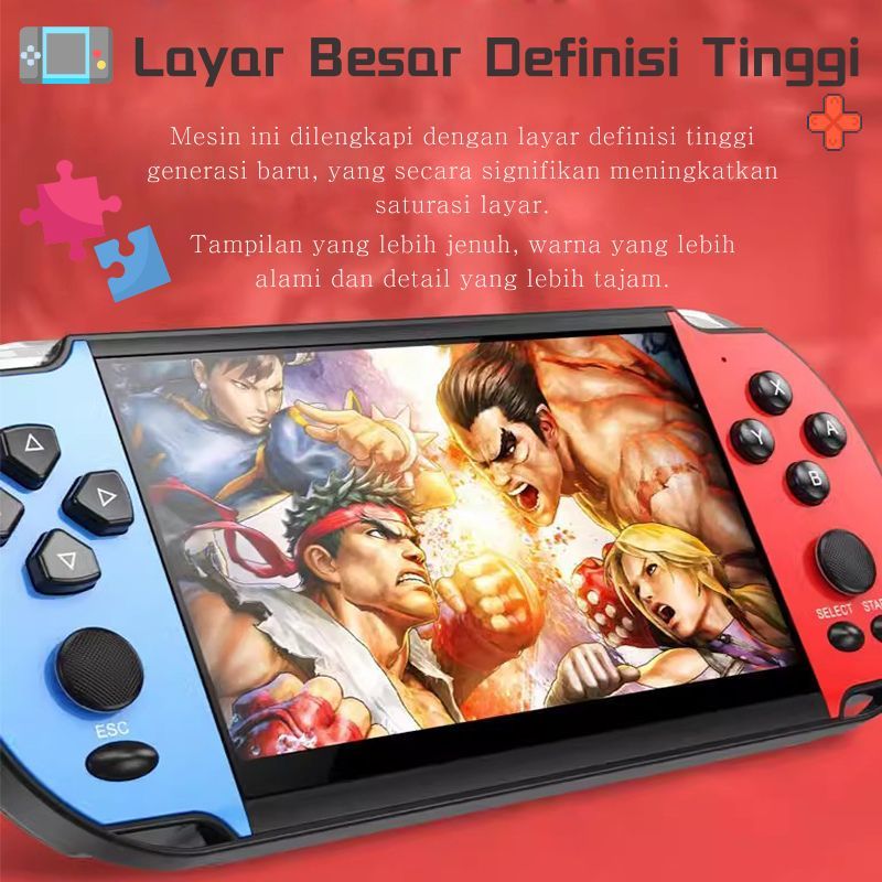 Konsol Game, Konsol Game X12plus, Konsol Game Genggam Layar Lebar, Konsol Game Nostalgia, Konsol Gam