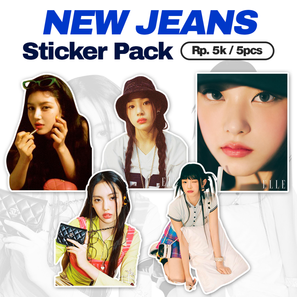 

STICKER NEW JEANS / STICKER NEW JEANS 5pcs / STIKER KPOP NEWJEANS / STIKER NEWJEANS