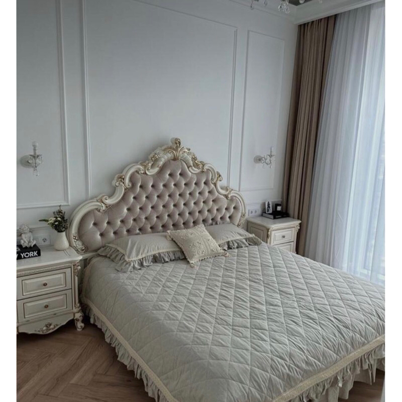 Dipan luxury / dipan kayu jati mewah