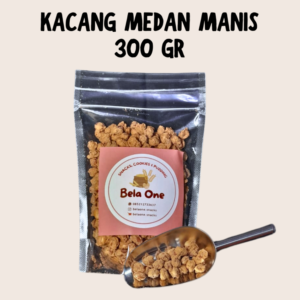 

KACANG ATOM MEDAN MANIS 300gr | Cemilan Manis Snack Kiloan Makanan Ringan