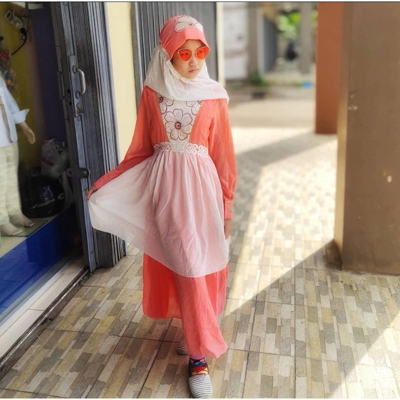 gamis anak tanggung gamis remaja baju muslim anak baju muslim remaja cewek baju muslim anak gamis an