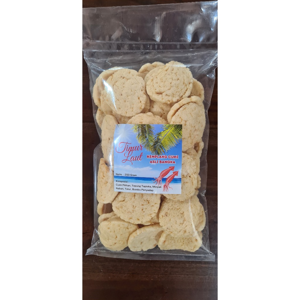 

KERUPUK TIMUR LAUT - Kemplang Goreng Cumi Khas Bangka 250GR