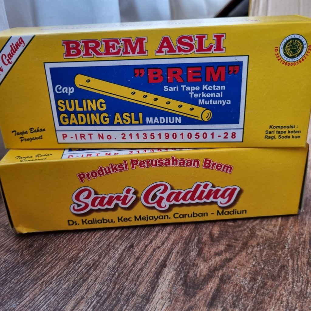 

Brem Suling Gading Asli Madiun Original isi 5 pcs
