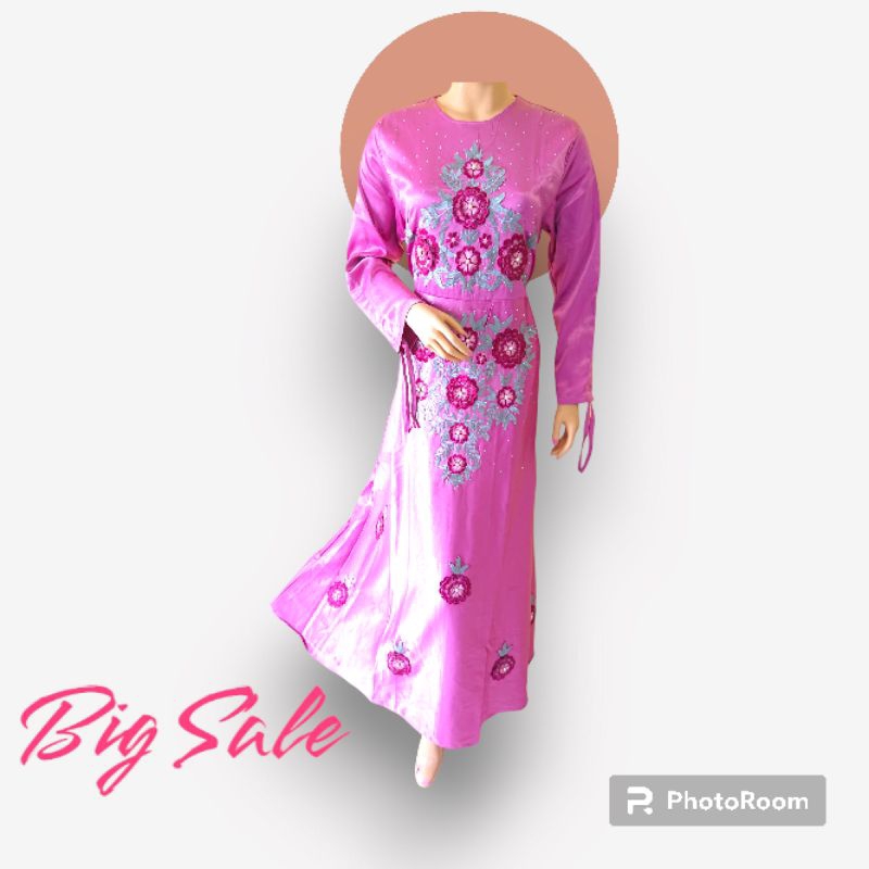 gamis dress baju lebaran terbaru elegan mewah