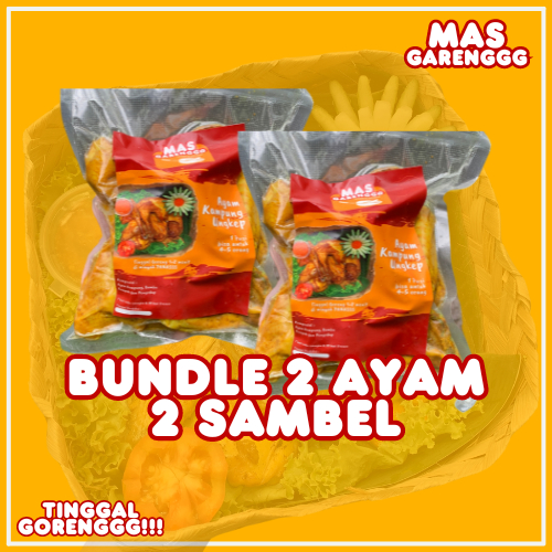 

[PROMO] Paket 2 Ayam Goreng Kampung Ungkep Mas Garenggg (FROZEN)