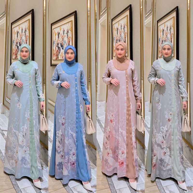 ABRINA DRESS ORIGINAL / GAMIS WARNA DENIM