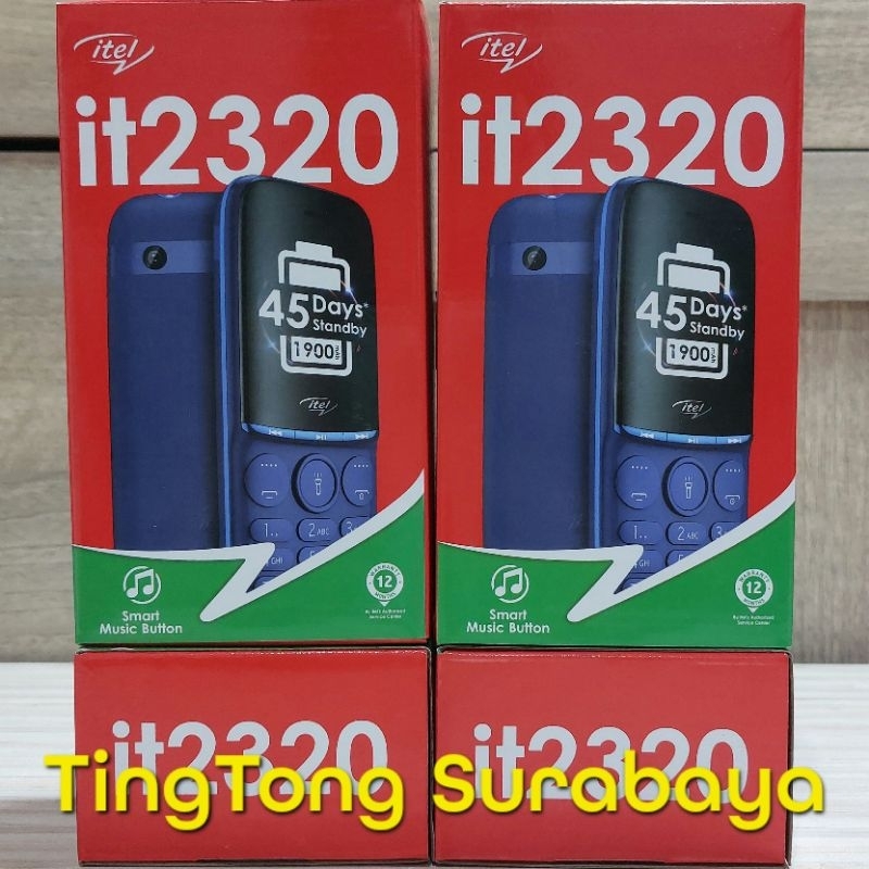 Itel it 2320 dual sim feature phone candy bar baterai kapasitas besar garansi resmi