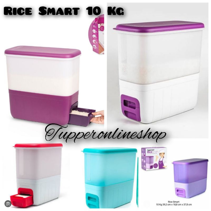 rice smart tupperware 10 Kg / tempat beras tupperware