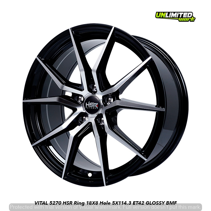 Velg Mobil Ring 18 Two Tone Buat Xpander Civic Voxy Innova HSR VITAL R18