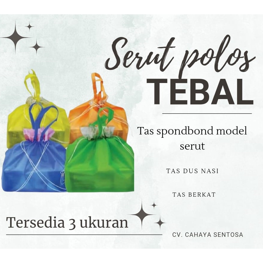 Big Deal Tas Kain Hajatan Serut Tebal  Tas Kain Spunbond