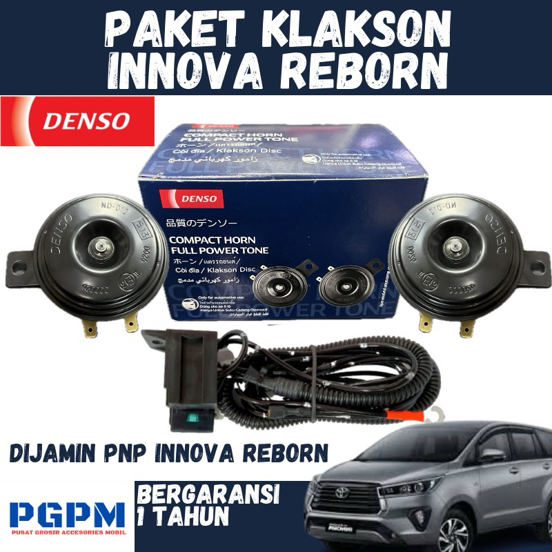 Klakson Original Innova Reborn Denso Disch 12v Gratis Relay Klakson Berkualitas