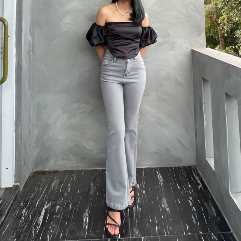 CUTBRAY JEANS HIGHWAIST KOREAN STYLE HANGOVER JEANS