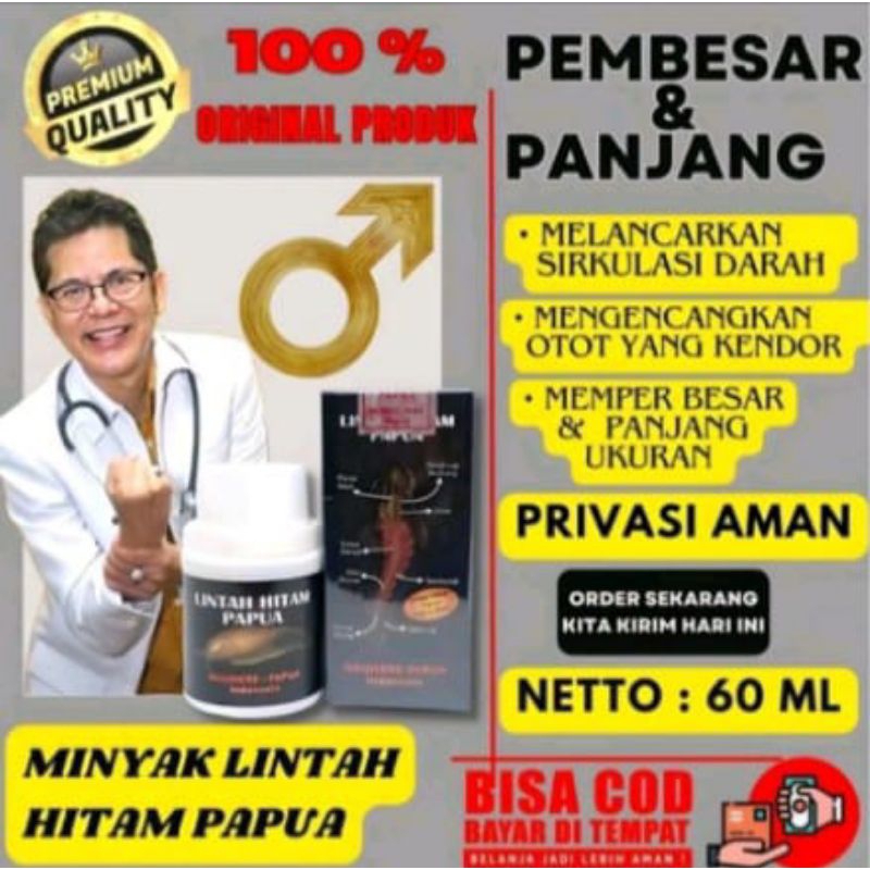 MINYAK LINTAH HITAM PAPUA 100% ORIGINAL PEMBESAR PENIS 100% AMPUH LINTAH HITAM PAPUA 100% ORIGINAL P