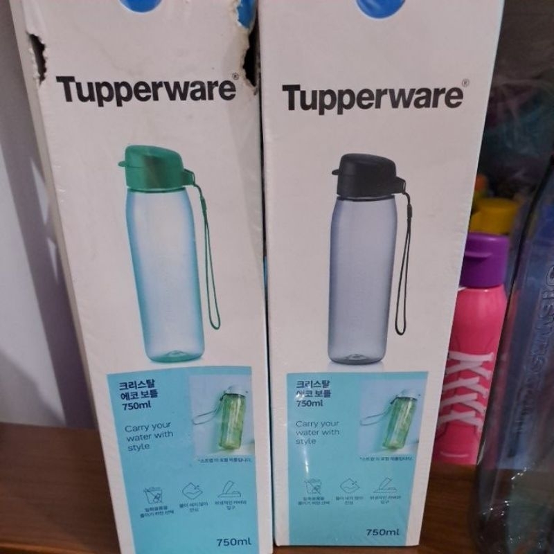 h2go korea 750ml hitam tupperware
