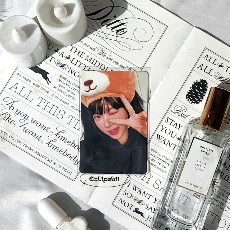 photocard pc lee sserafim eunchae bear unforgiven eunchae peace